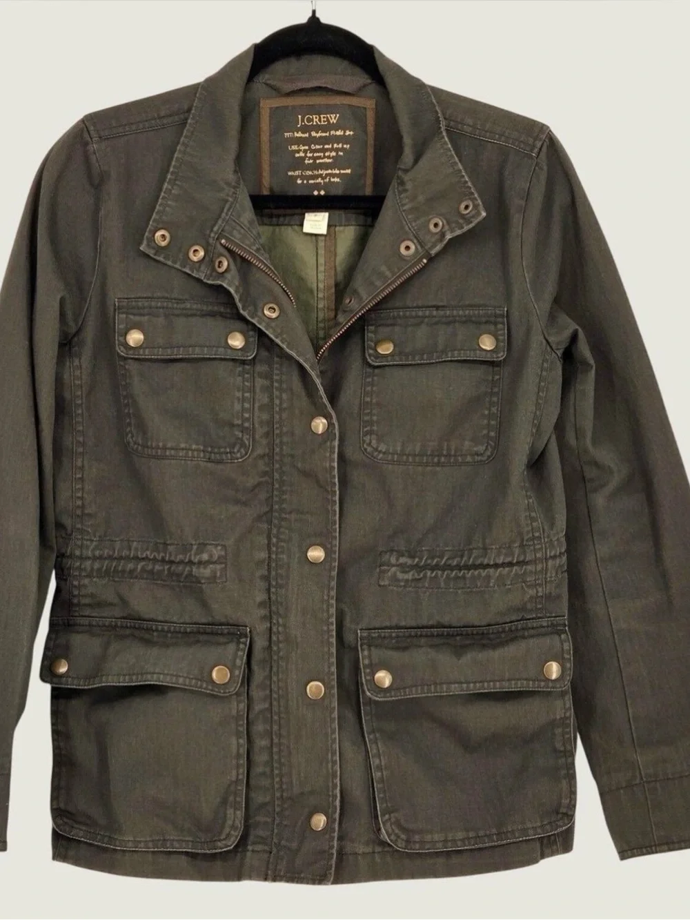 J. Crew olive utility